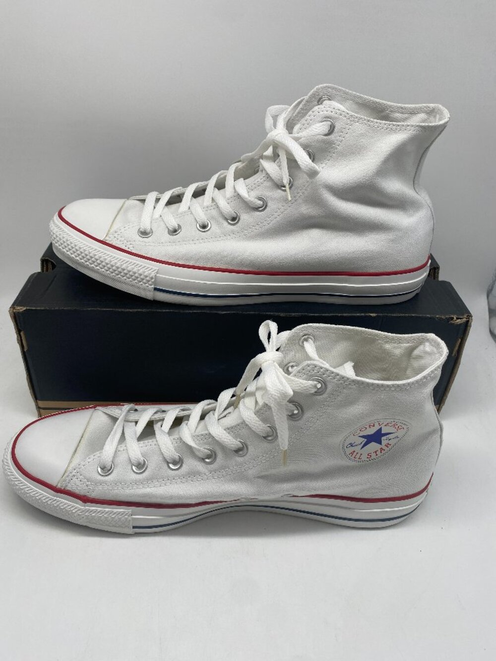 CONVERSE ALL STAR HI WHITE #X7650 US MEN'S SIZE 12